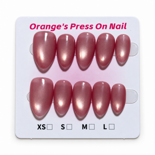 Pink Cat Eye (Short Almond)